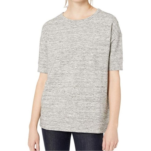 Daily Ritual Heathered Gray Oversized Soft Lounge Short Sleeve Shirt Size M - Picture 1 of 9